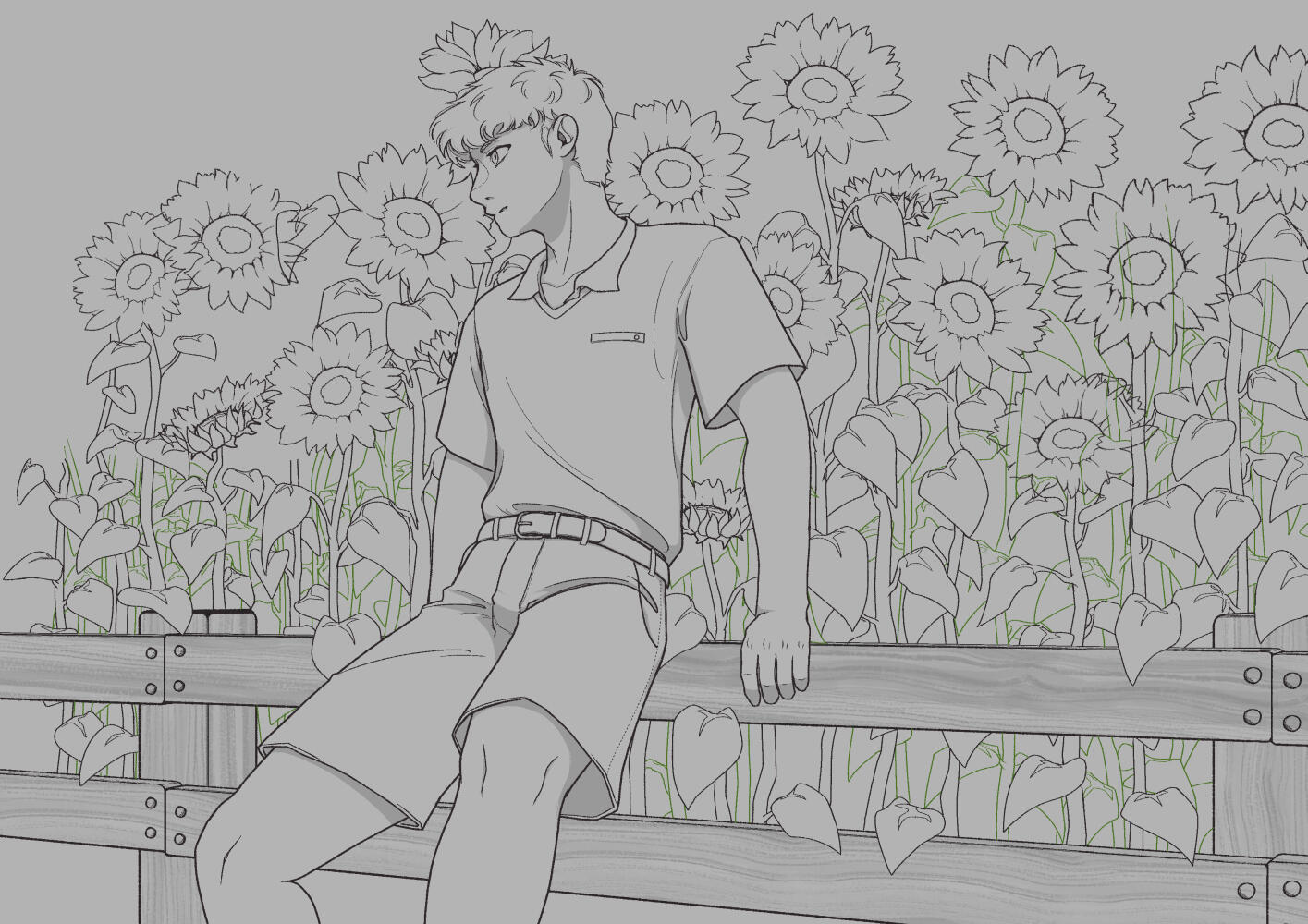 clean lineart WIP (of a bigger piece)
