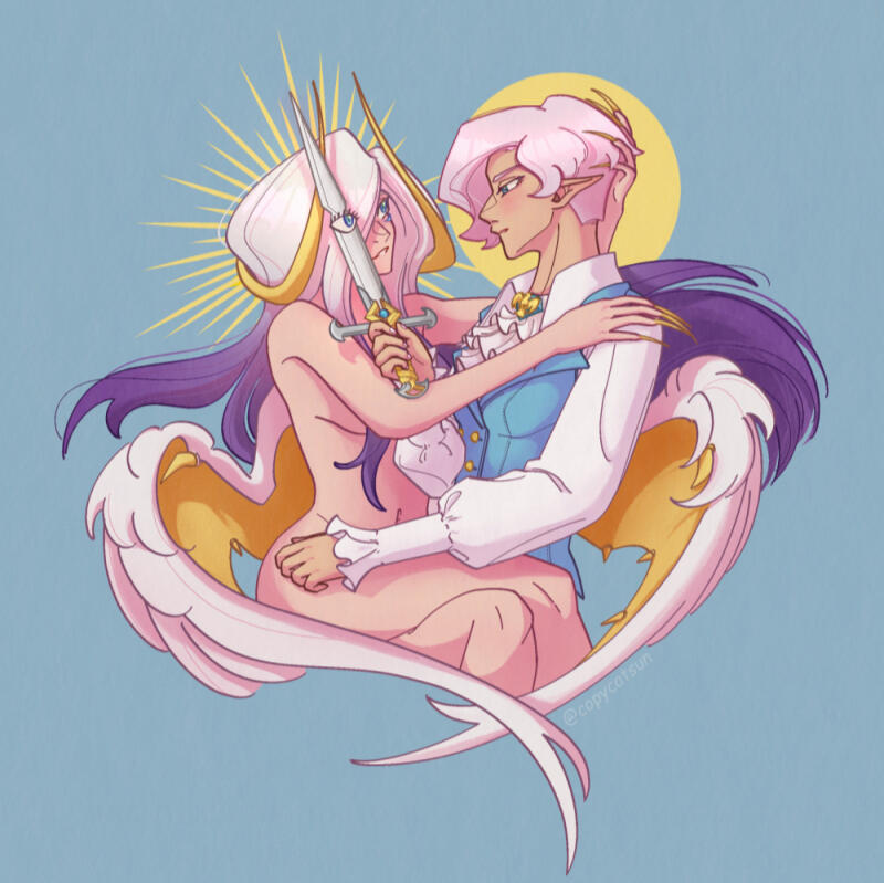 (artfight) eyes on me, dear (coloured lineart with full rendering - ~€130)